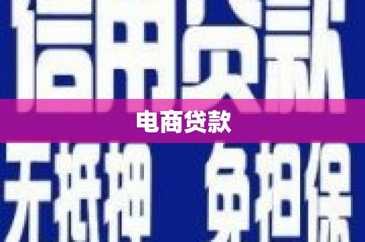 板桥电商贷款