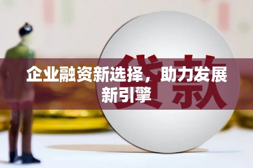 板桥企业融资新选择，助力发展新引擎