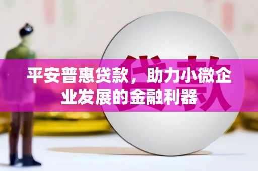 板桥平安普惠贷款，助力小微企业发展的金融利器