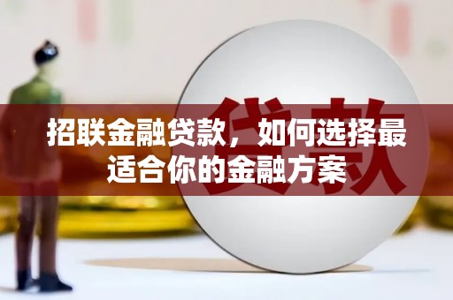 板桥招联金融贷款，如何选择最适合你的金融方案