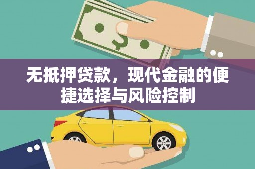 板桥无抵押贷款，现代金融的便捷选择与风险控制