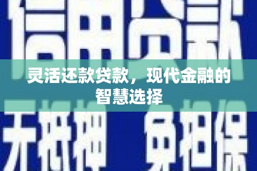 板桥灵活还款贷款，现代金融的智慧选择