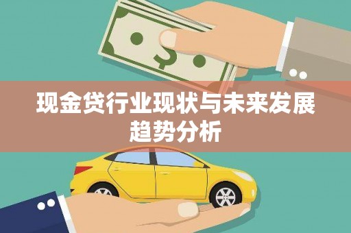 板桥现金贷行业现状与未来发展趋势分析