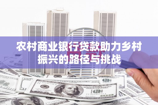 板桥农村商业银行贷款助力乡村振兴的路径与挑战