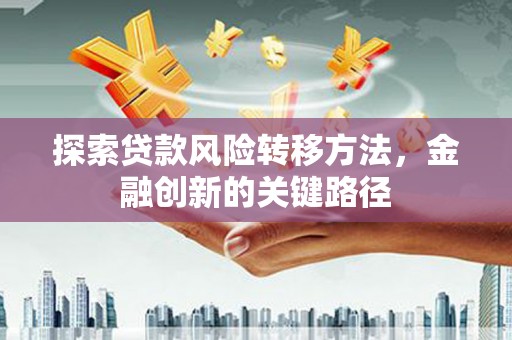 板桥探索贷款风险转移方法，金融创新的关键路径