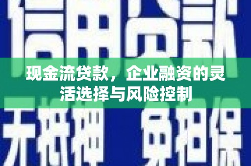 板桥现金流贷款，企业融资的灵活选择与风险控制
