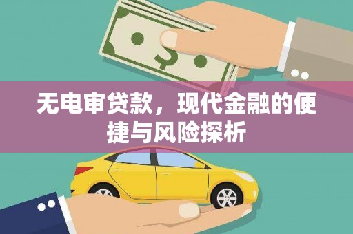 板桥无电审贷款，现代金融的便捷与风险探析