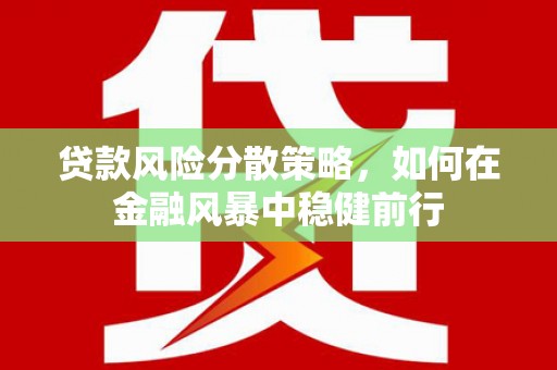 板桥贷款风险分散策略，如何在金融风暴中稳健前行