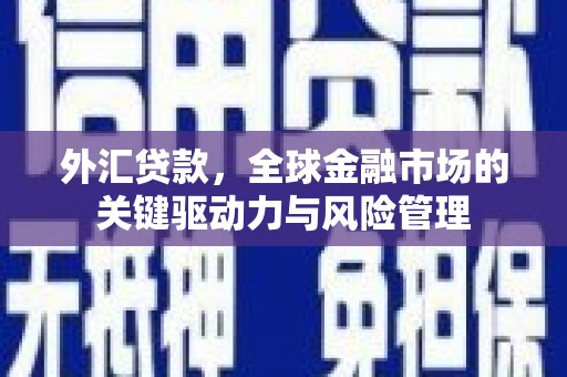 板桥外汇贷款，全球金融市场的关键驱动力与风险管理