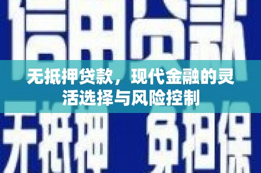 板桥无抵押贷款，现代金融的灵活选择与风险控制