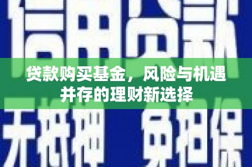 板桥贷款购买基金，风险与机遇并存的理财新选择
