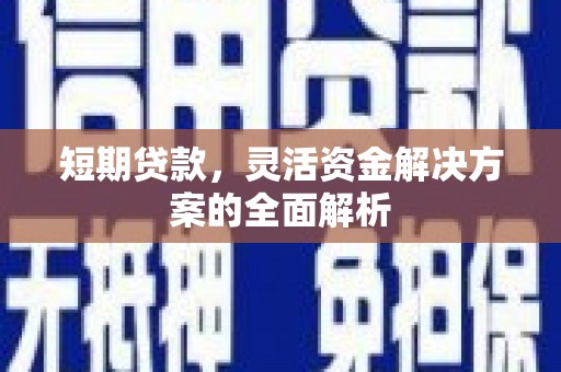 板桥短期贷款，灵活资金解决方案的全面解析