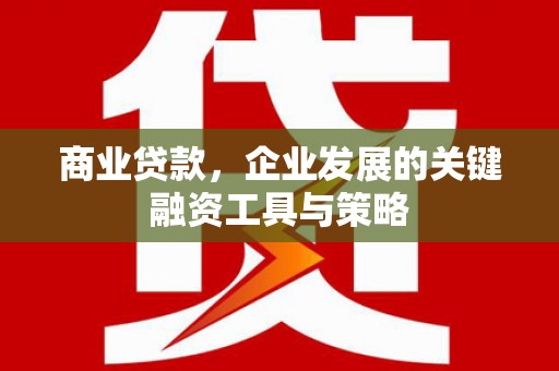 板桥商业贷款，企业发展的关键融资工具与策略