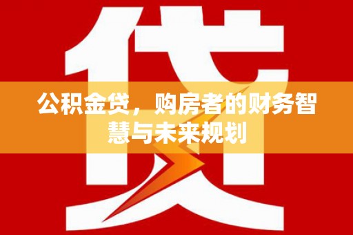 板桥公积金贷，购房者的财务智慧与未来规划