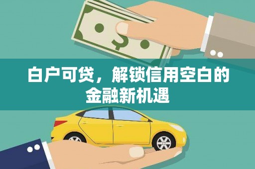 板桥白户可贷，解锁信用空白的金融新机遇