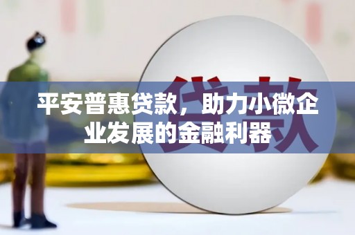 板桥平安普惠贷款，助力小微企业发展的金融利器