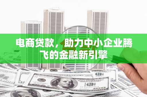 板桥电商贷款，助力中小企业腾飞的金融新引擎