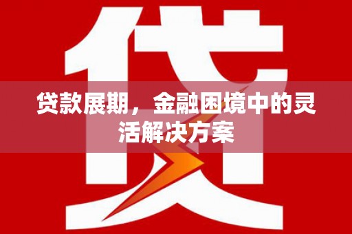 板桥贷款展期，金融困境中的灵活解决方案
