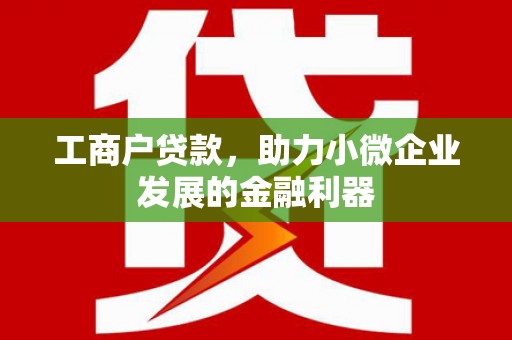 板桥工商户贷款，助力小微企业发展的金融利器