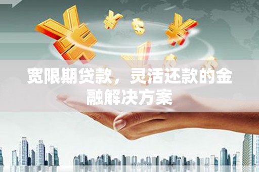板桥宽限期贷款，灵活还款的金融解决方案