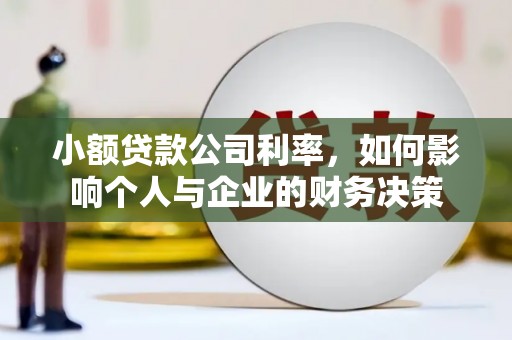 板桥小额贷款公司利率，如何影响个人与企业的财务决策