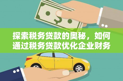 板桥探索税务贷款的奥秘，如何通过税务贷款优化企业财务