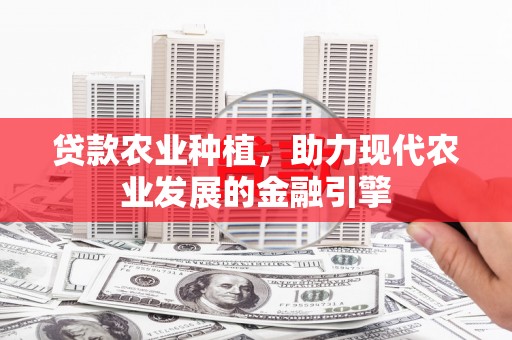 板桥贷款农业种植，助力现代农业发展的金融引擎