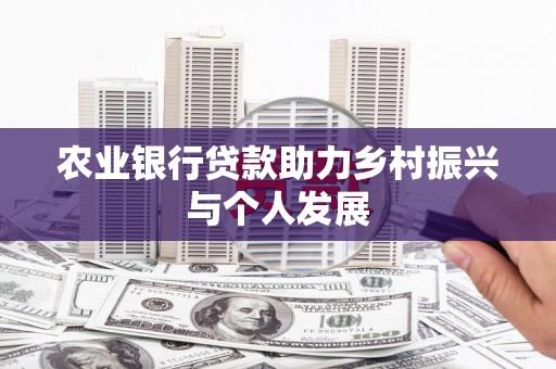 板桥农业银行贷款助力乡村振兴与个人发展