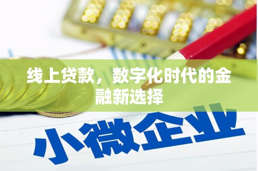 板桥线上贷款，数字化时代的金融新选择