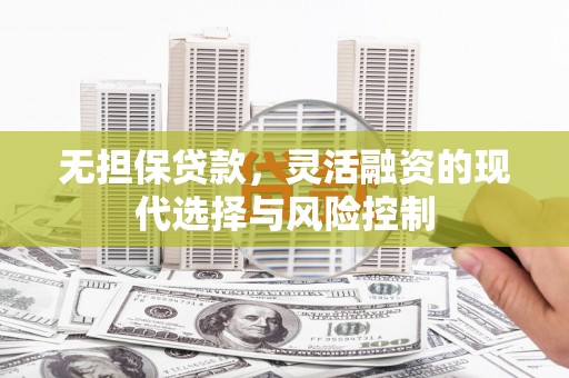 板桥无担保贷款，灵活融资的现代选择与风险控制