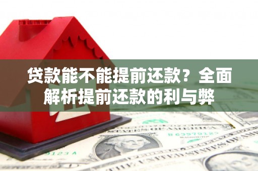 板桥贷款能不能提前还款？全面解析提前还款的利与弊