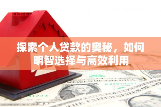 板桥探索个人贷款的奥秘，如何明智选择与高效利用