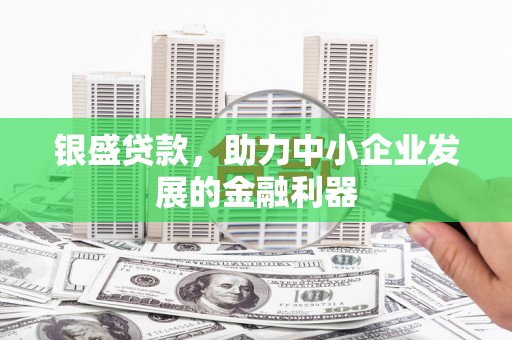 板桥银盛贷款，助力中小企业发展的金融利器