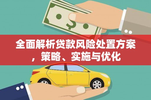 板桥全面解析贷款风险处置方案，策略、实施与优化