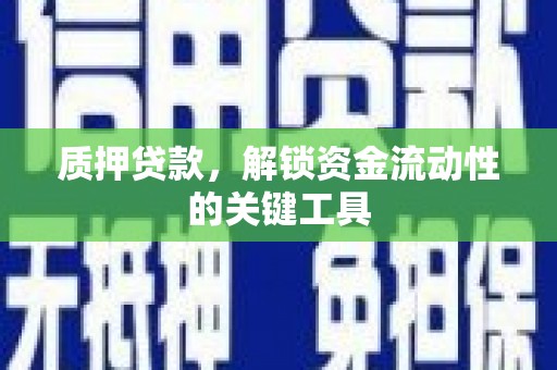 板桥质押贷款，解锁资金流动性的关键工具