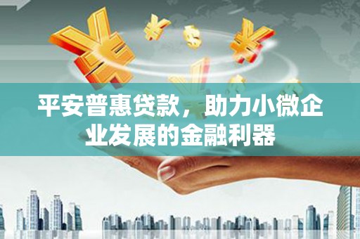 板桥平安普惠贷款，助力小微企业发展的金融利器
