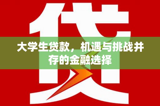 板桥大学生贷款，机遇与挑战并存的金融选择