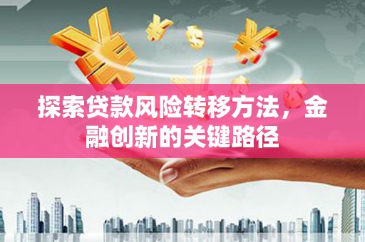 板桥探索贷款风险转移方法，金融创新的关键路径