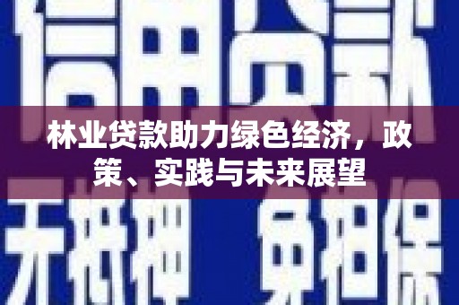 板桥林业贷款助力绿色经济，政策、实践与未来展望