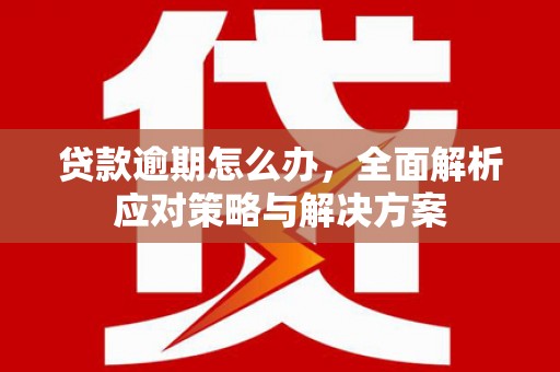 板桥贷款逾期怎么办，全面解析应对策略与解决方案