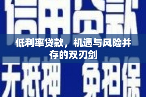 板桥低利率贷款，机遇与风险并存的双刃剑
