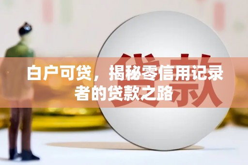 板桥白户可贷，揭秘零信用记录者的贷款之路