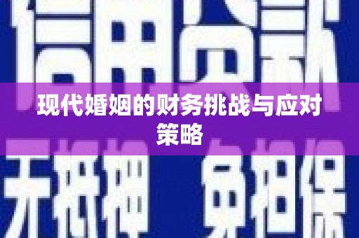 板桥现代婚姻的财务挑战与应对策略