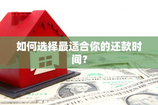 板桥如何选择最适合你的还款时间？
