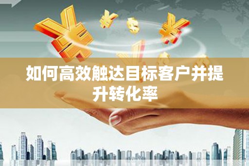 板桥如何高效触达目标客户并提升转化率
