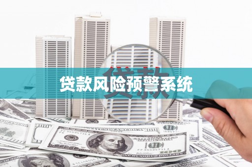 板桥贷款风险预警系统